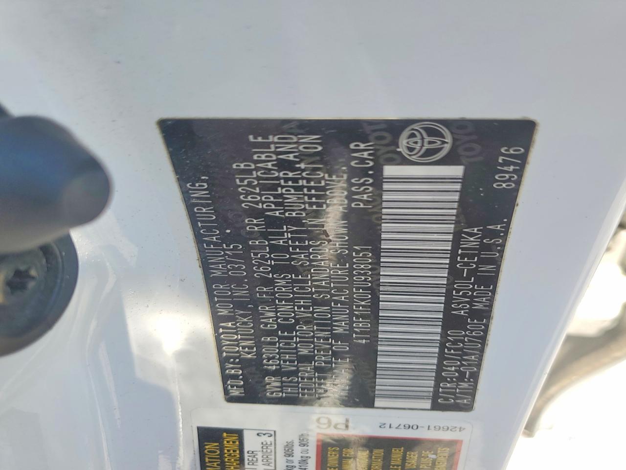 Toyota Camry Le