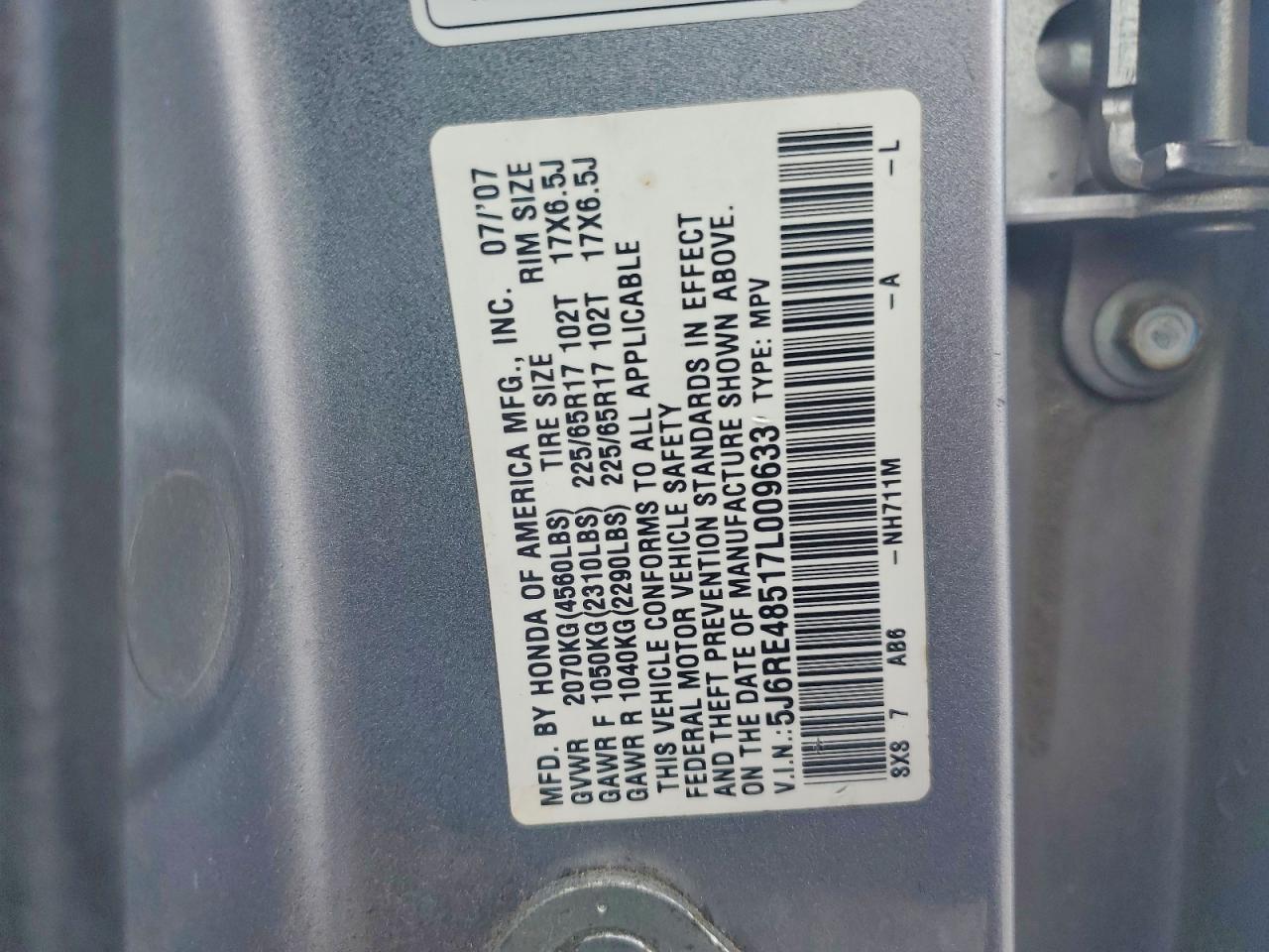 Honda Crv Ex