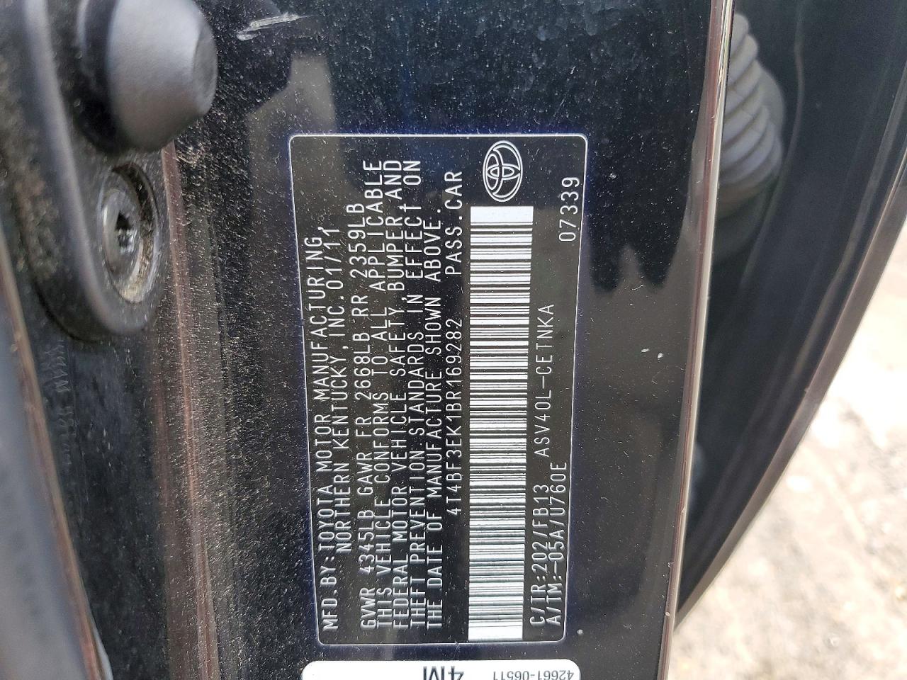 Toyota Camry Le