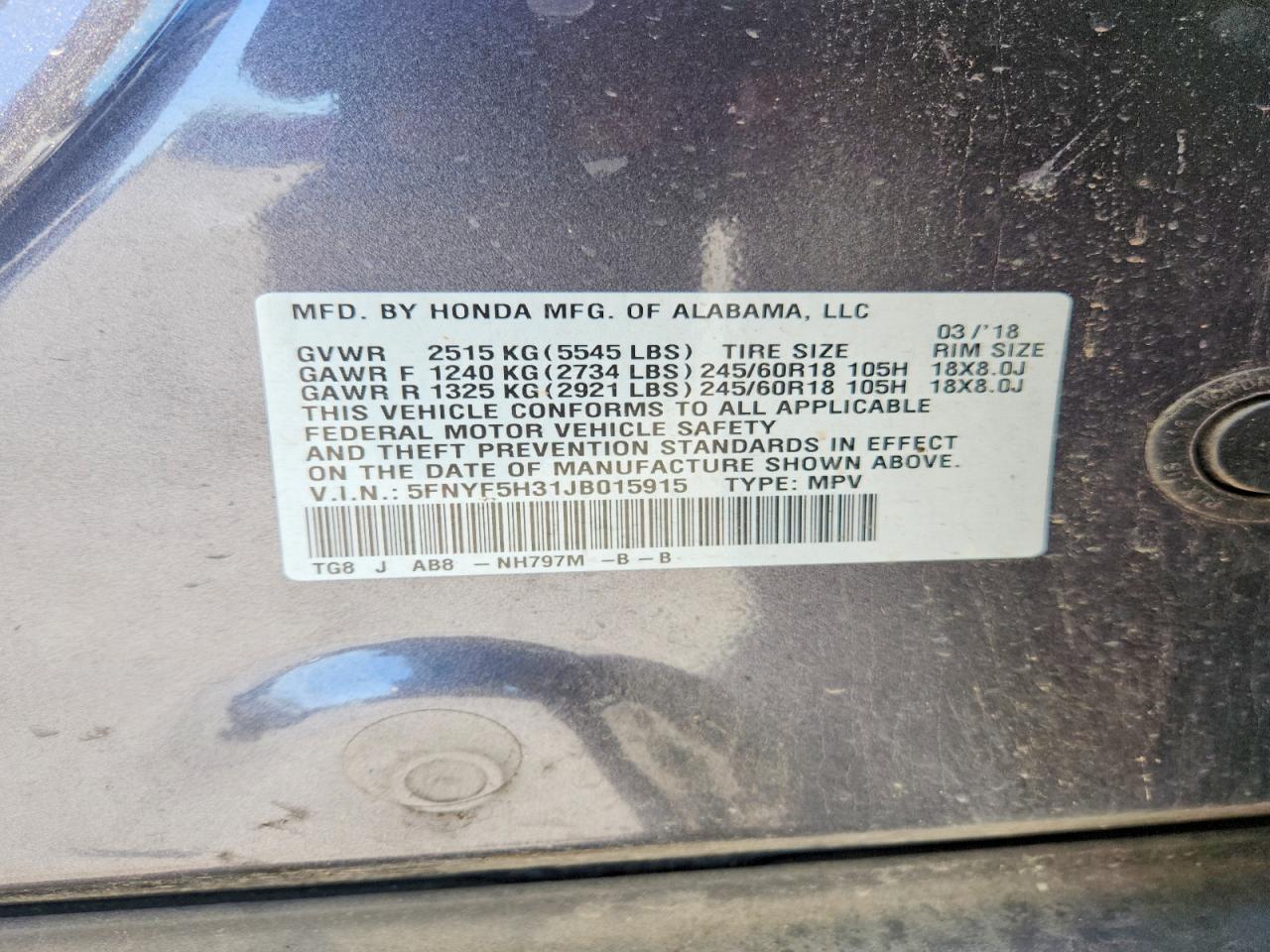 Honda Pilot Ex