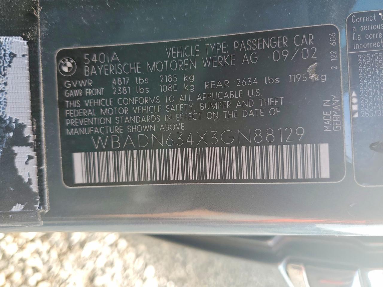 BMW 5 Series I Automatic