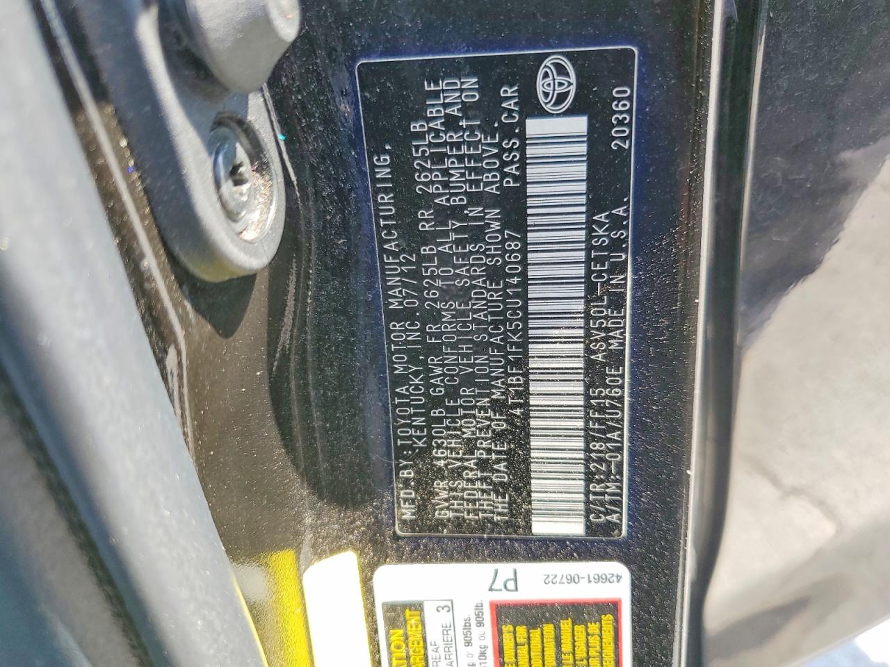 Toyota Camry Se