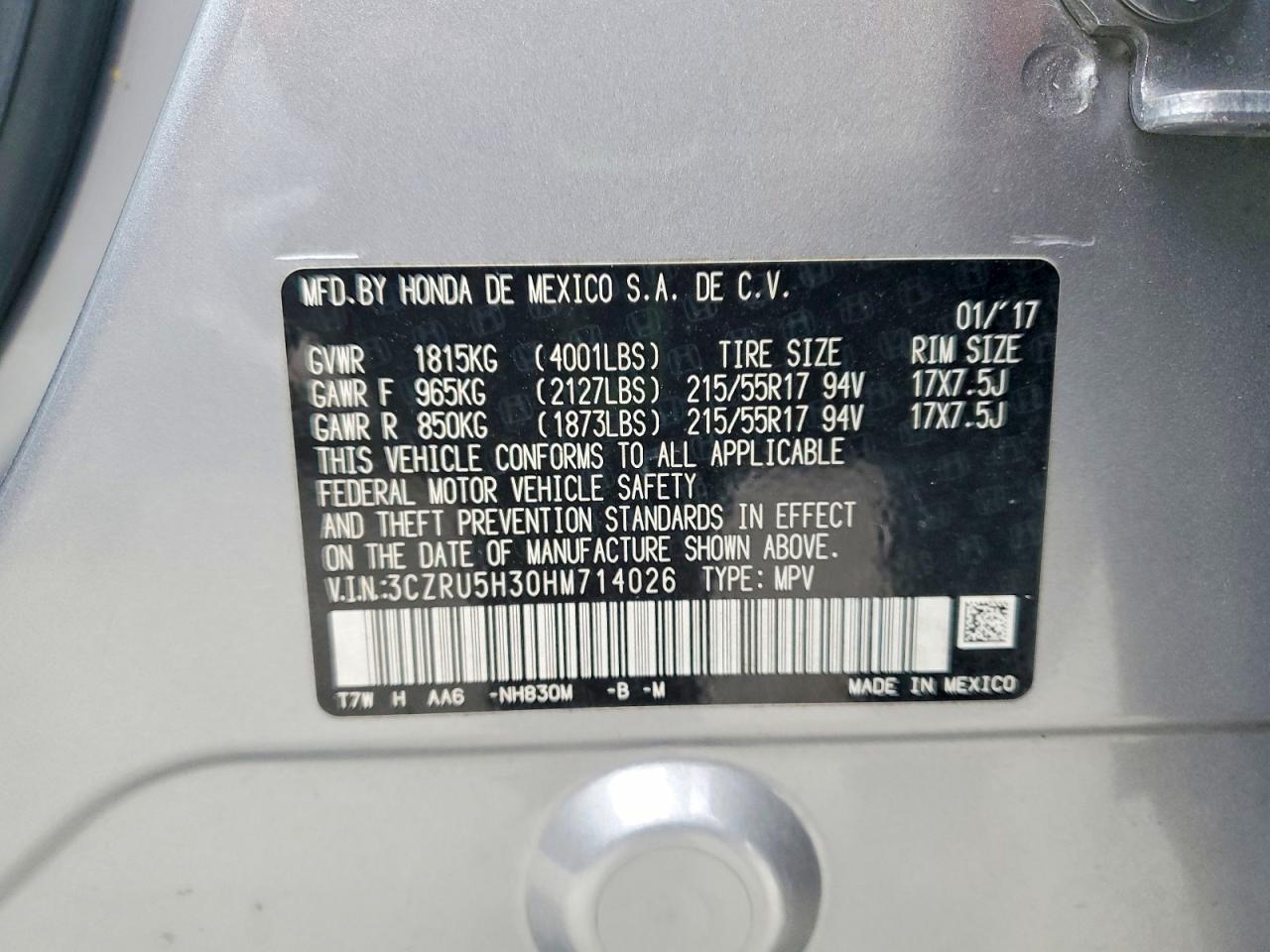Honda HR-V Lx