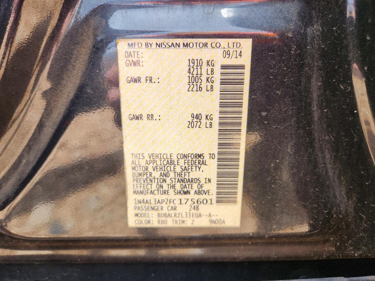 Nissan Altima 2.5 Sl