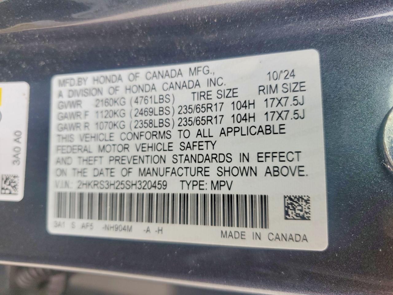 Honda Crv Lx