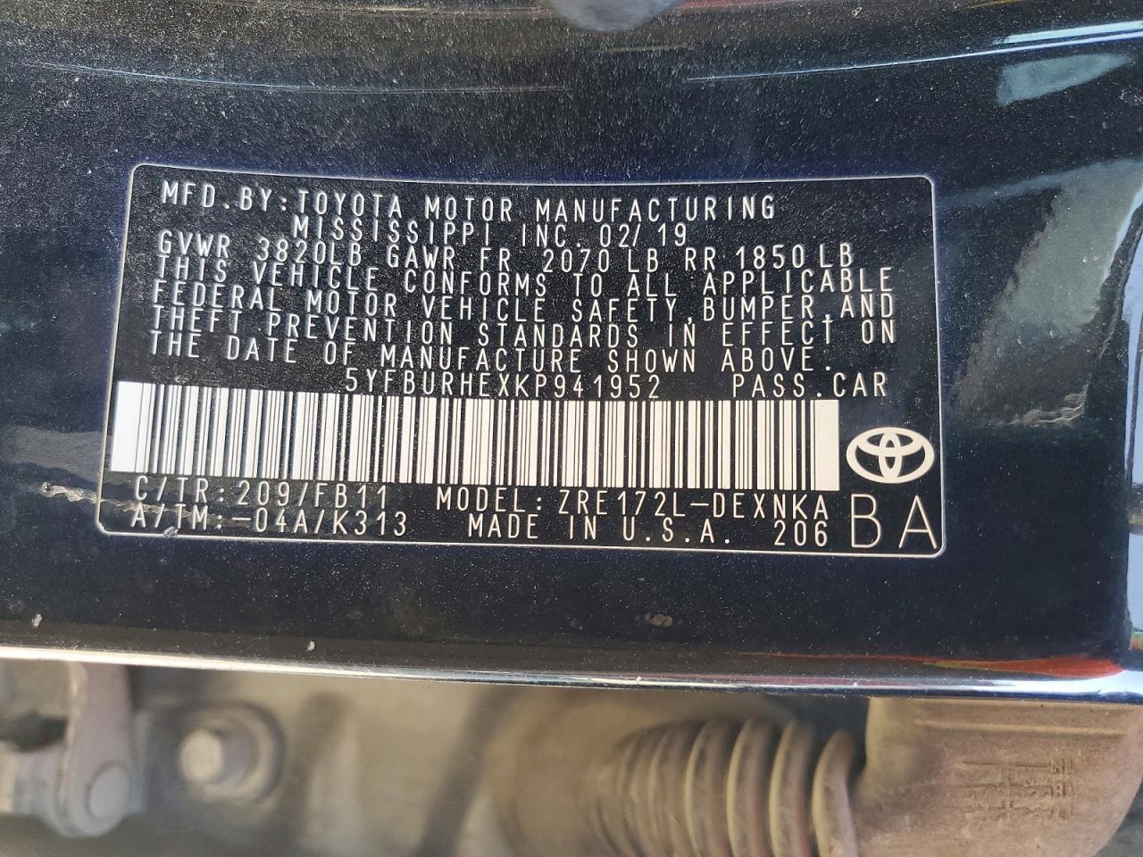 Toyota Corolla Le