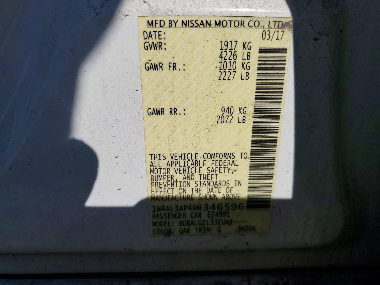 Nissan Altima 2.5 S