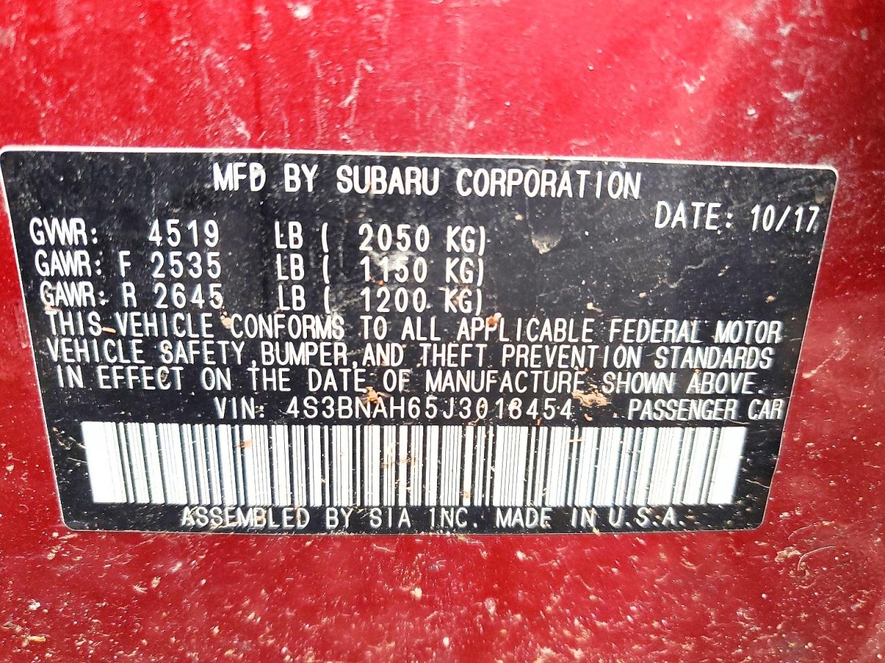 Subaru Legacy 2.5i Premium