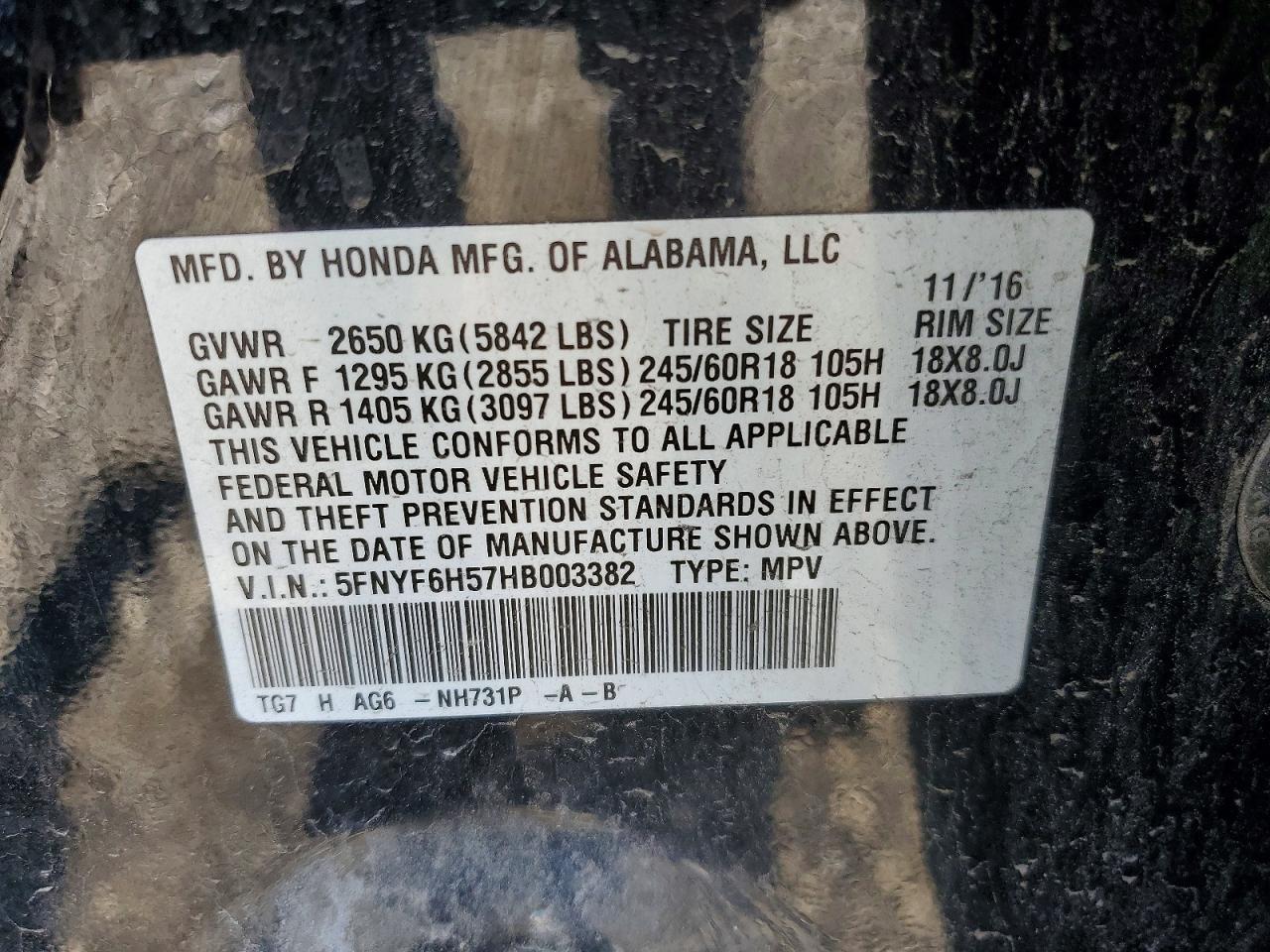 Honda Pilot Exl