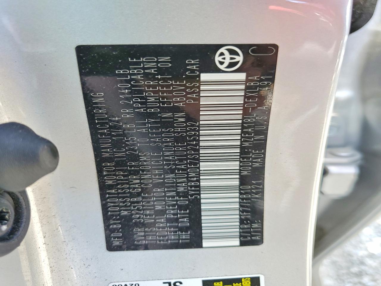 Toyota Corolla Le