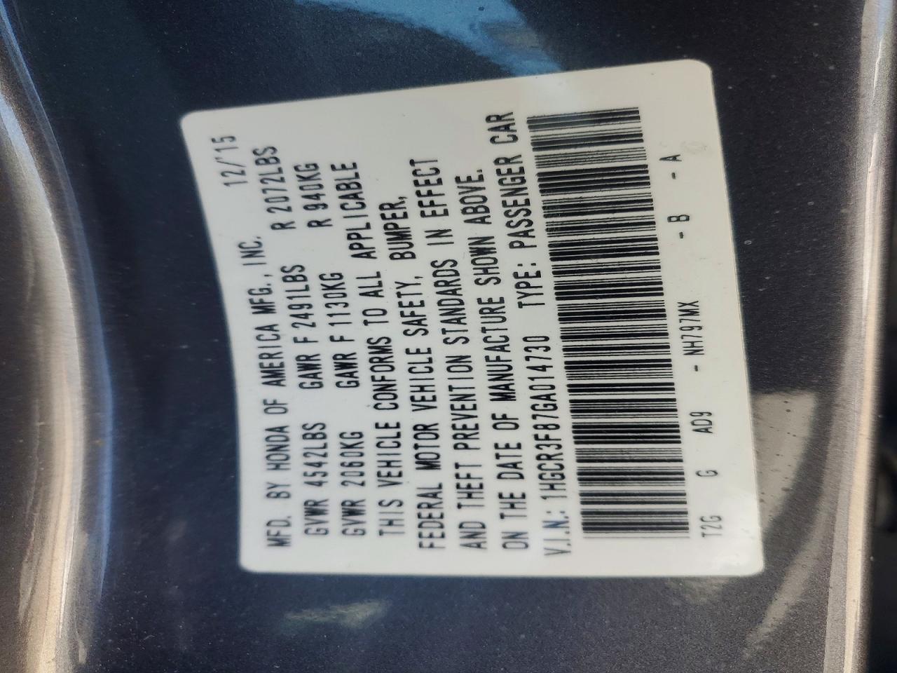 Honda Accord Exl