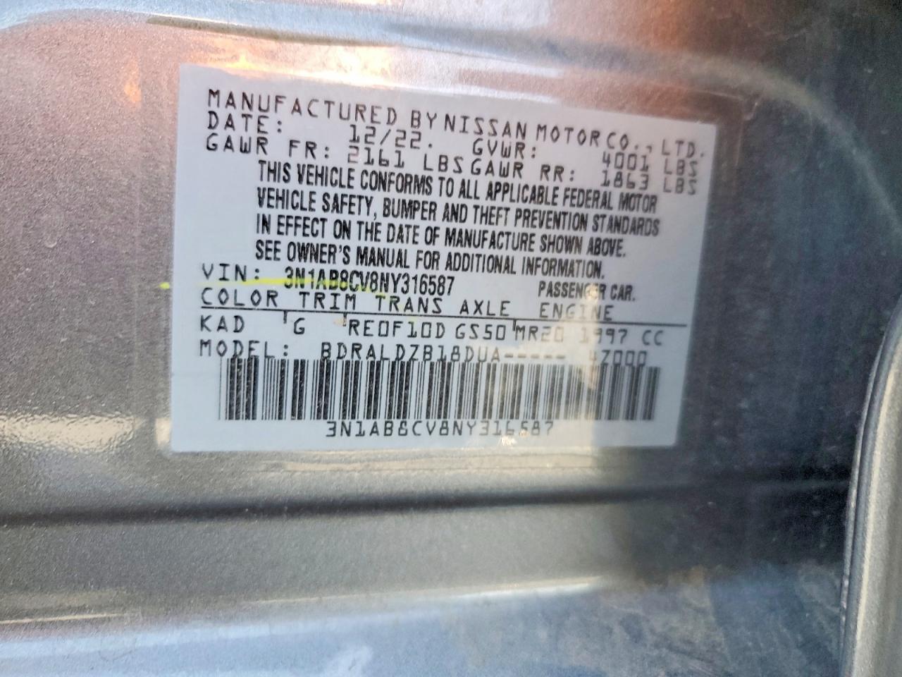 Nissan Sentra Sv