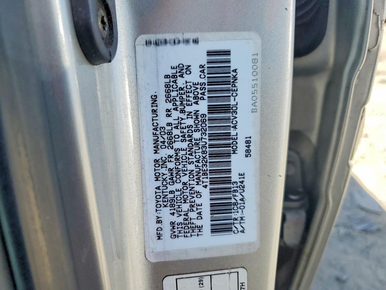 Toyota Camry Le