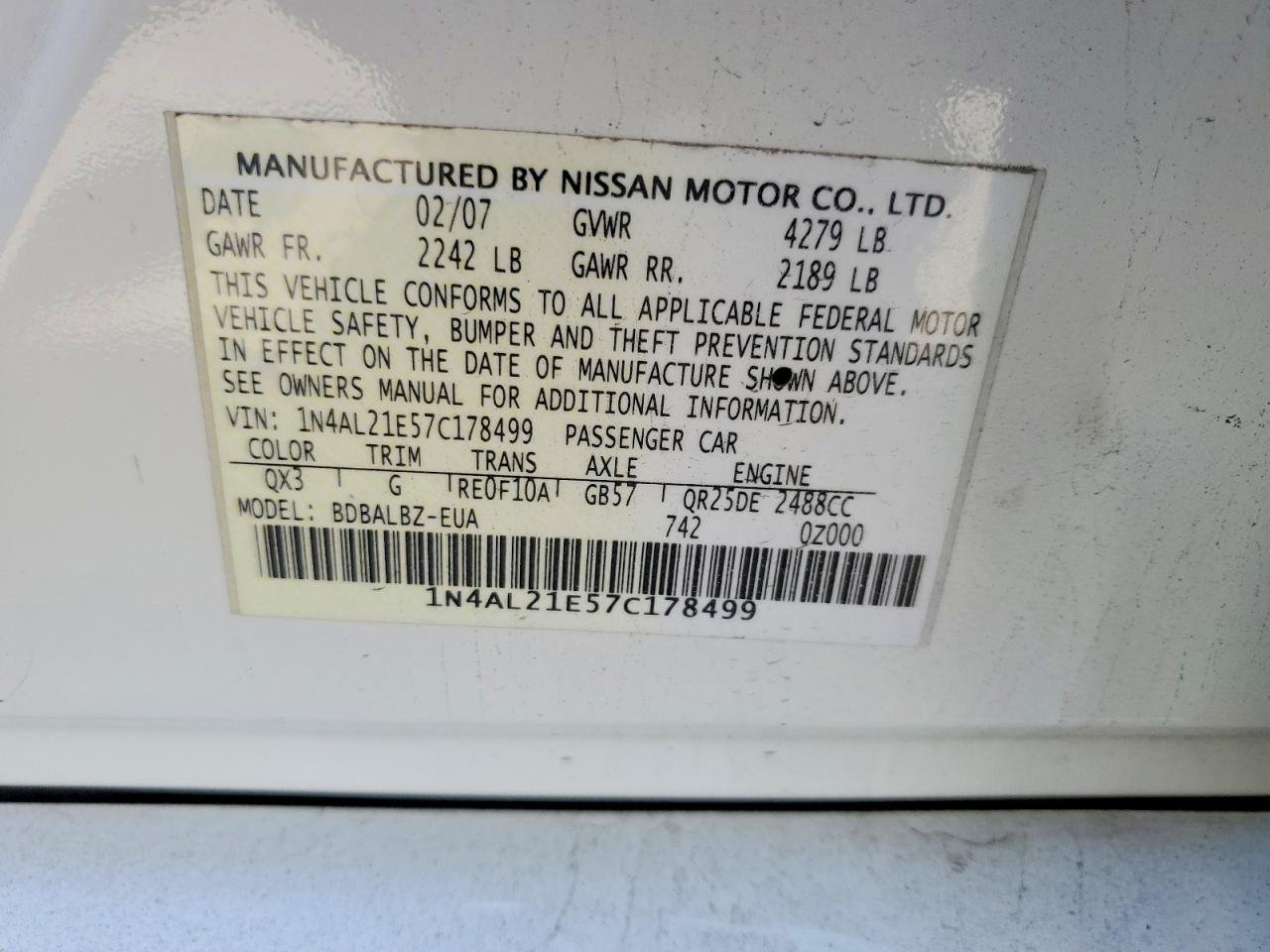 Nissan Altima 2.5