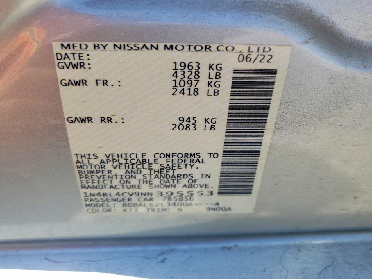 Nissan Altima Sr