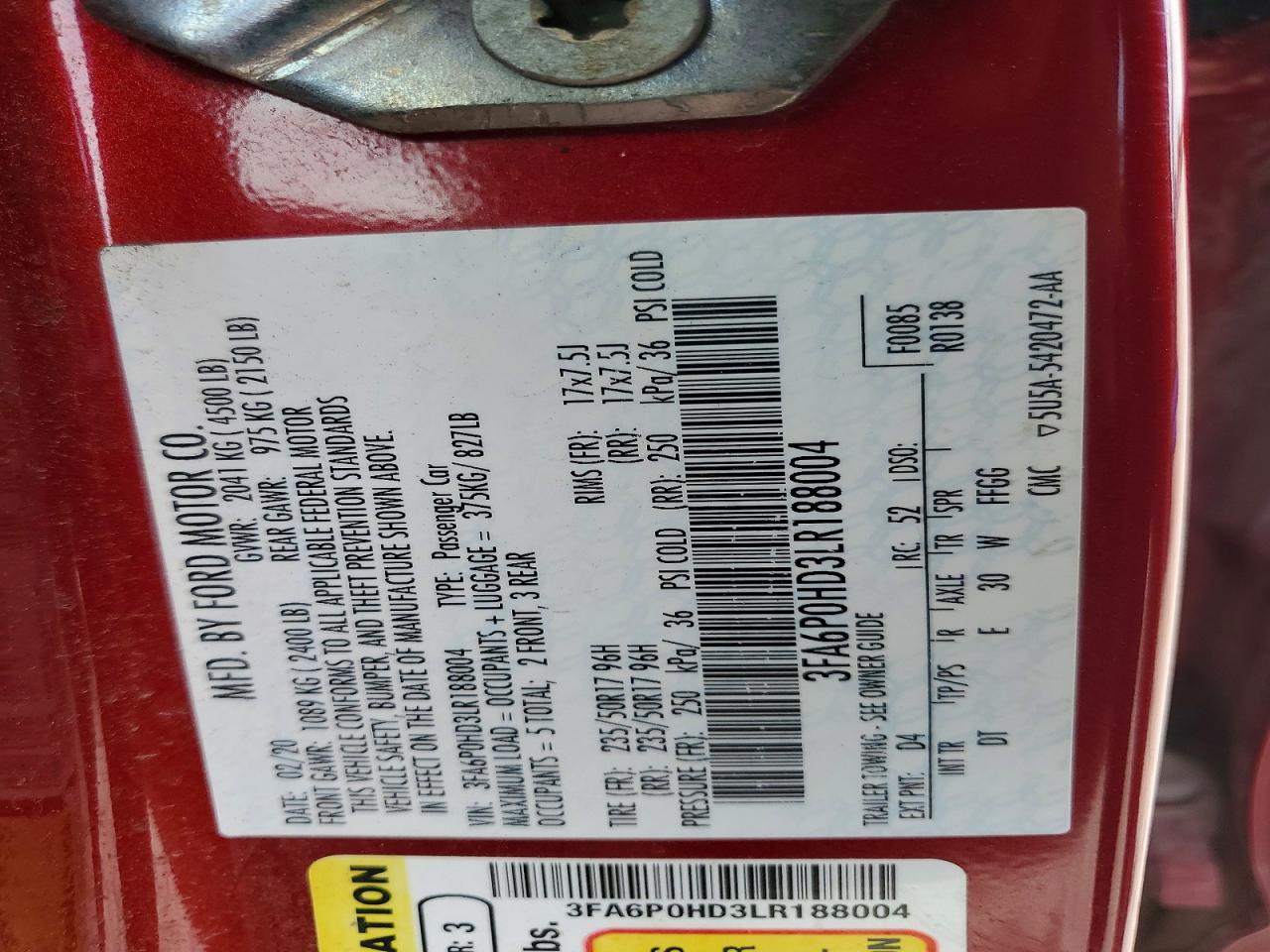 Ford Fusion Se