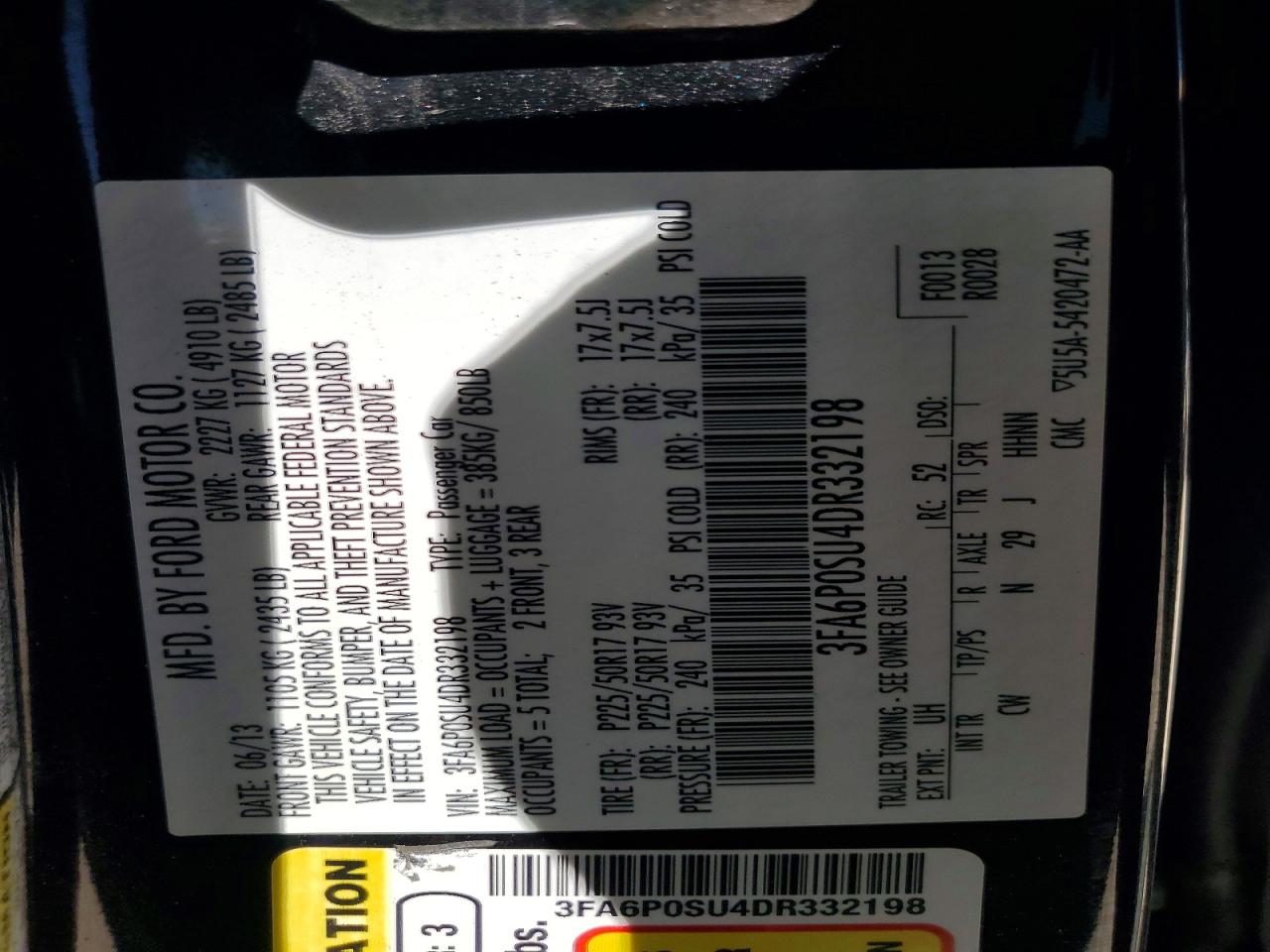 Ford Fusion Titanium Phev