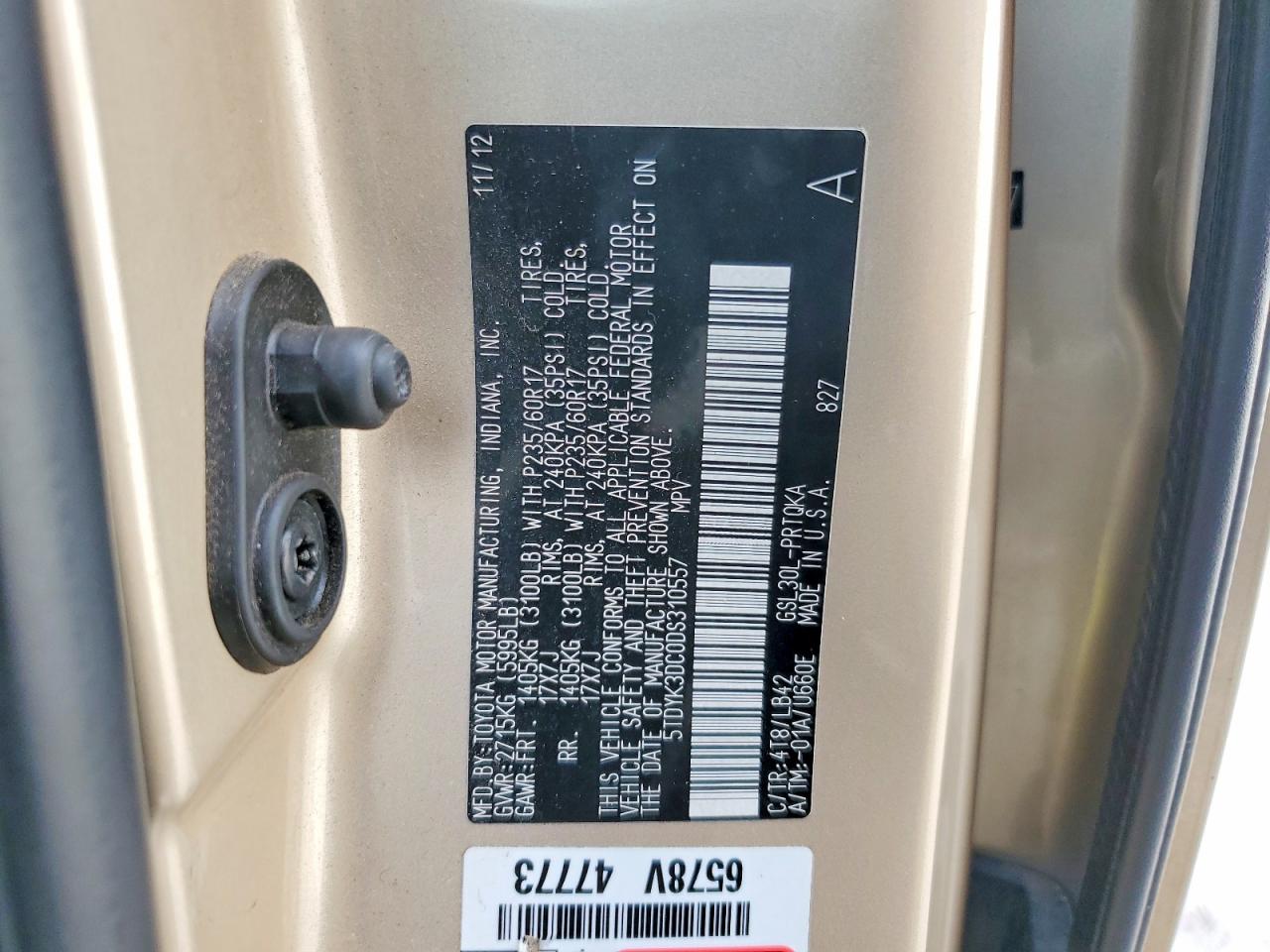 Toyota Sienna Xle 8-passenger