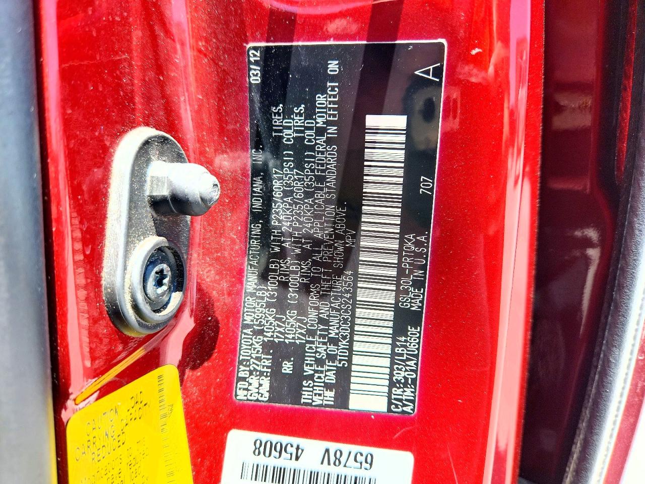 Toyota Sienna Xle 8-passenger