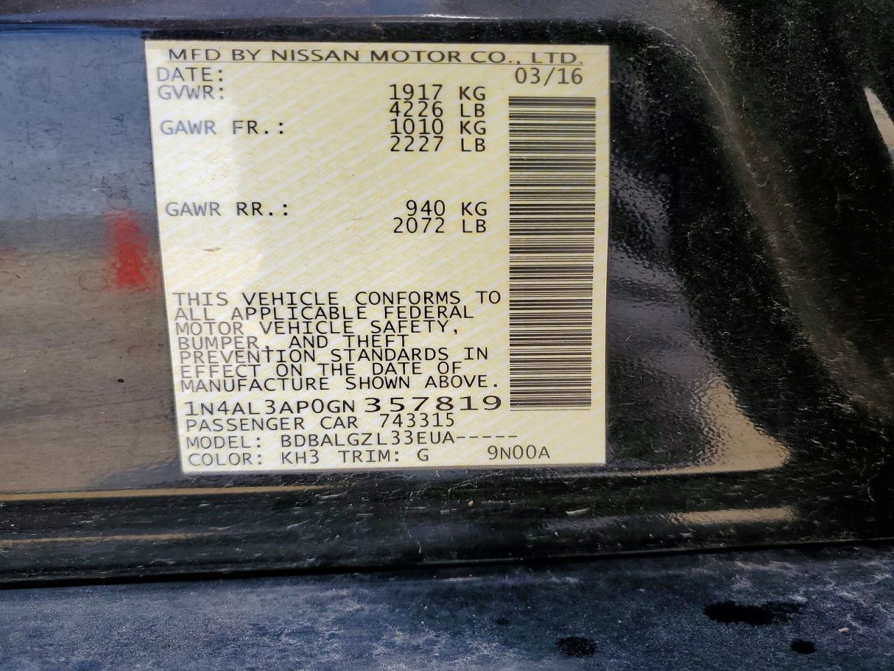Nissan Altima 2.5 S