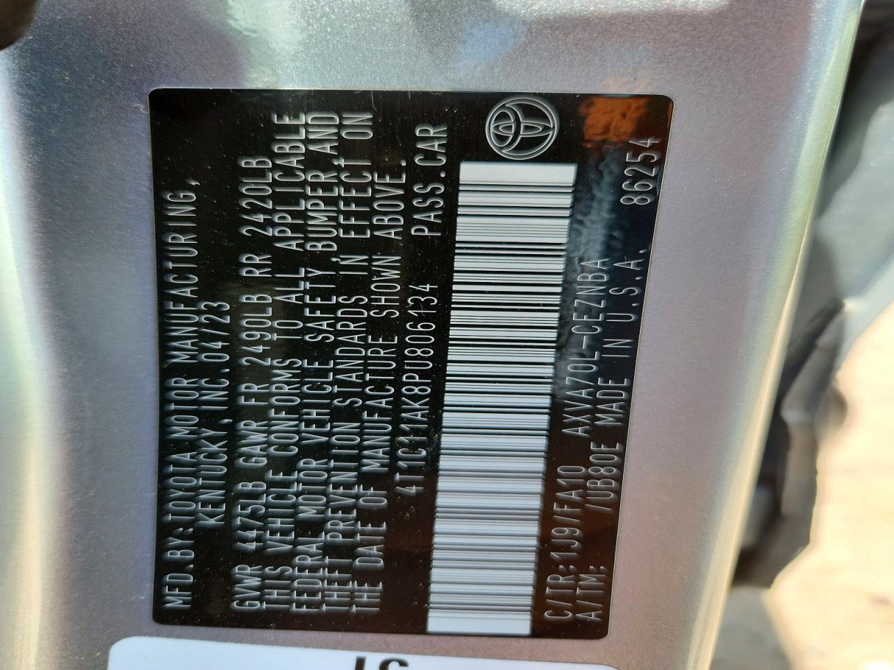 Toyota Camry Le