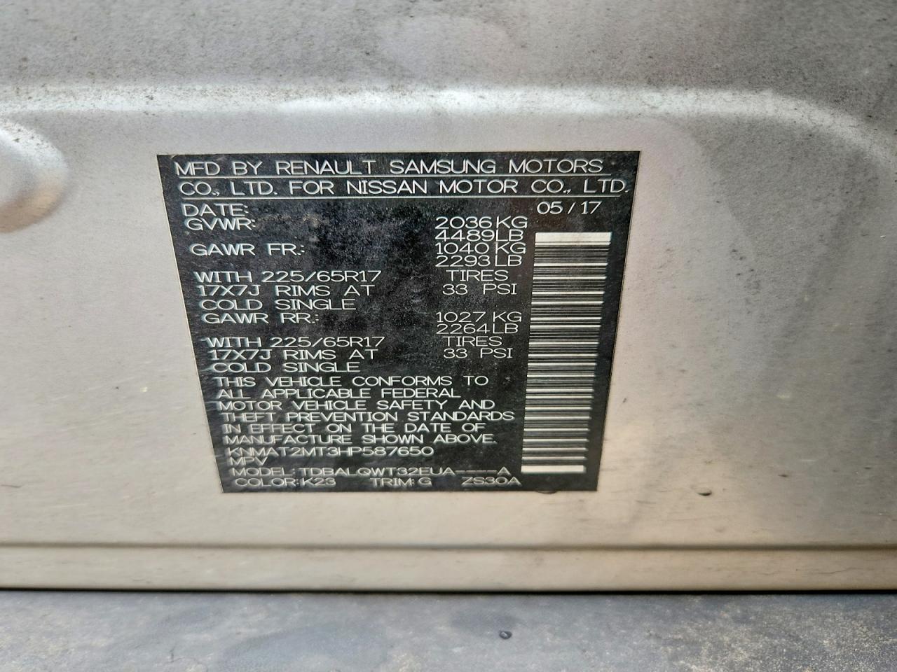 Nissan Rogue Sv