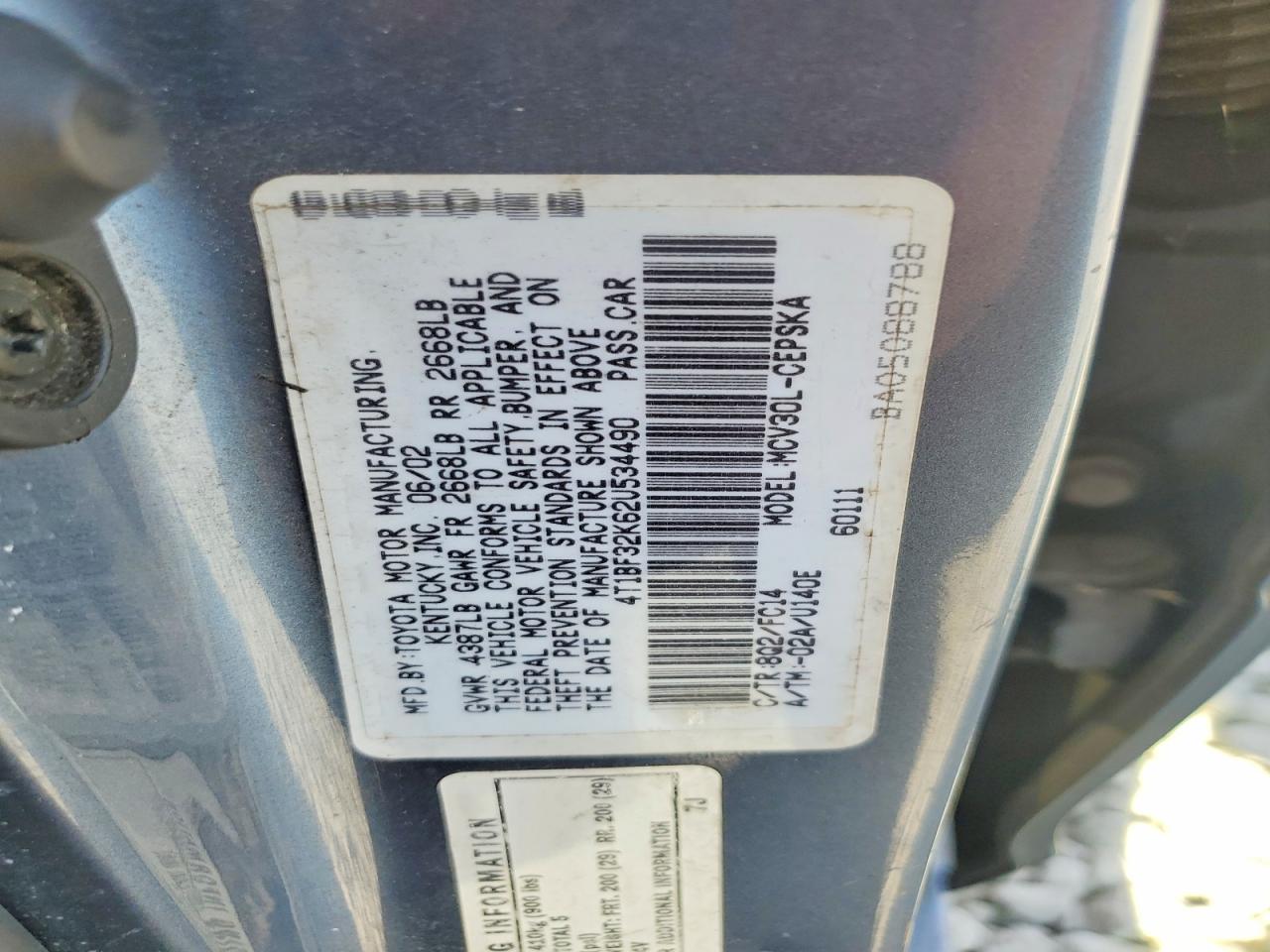 Toyota Camry Se V6
