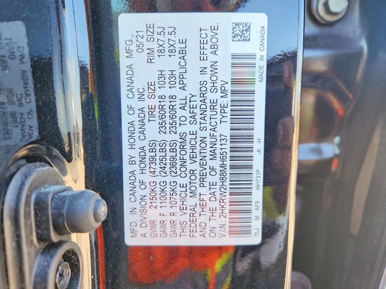Honda Crv Exl