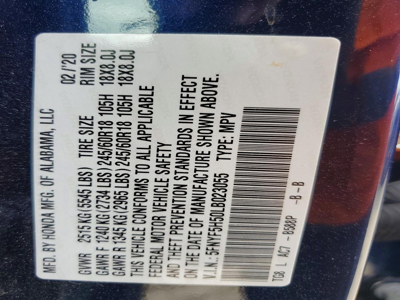 Honda Pilot Exl
