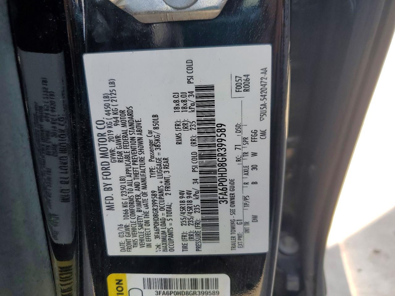Ford Fusion Se