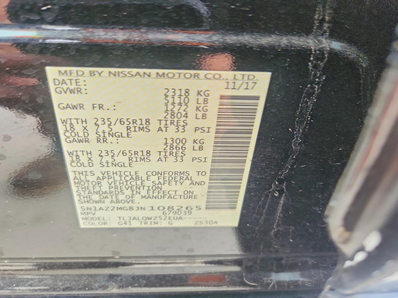 Nissan Murano Sv