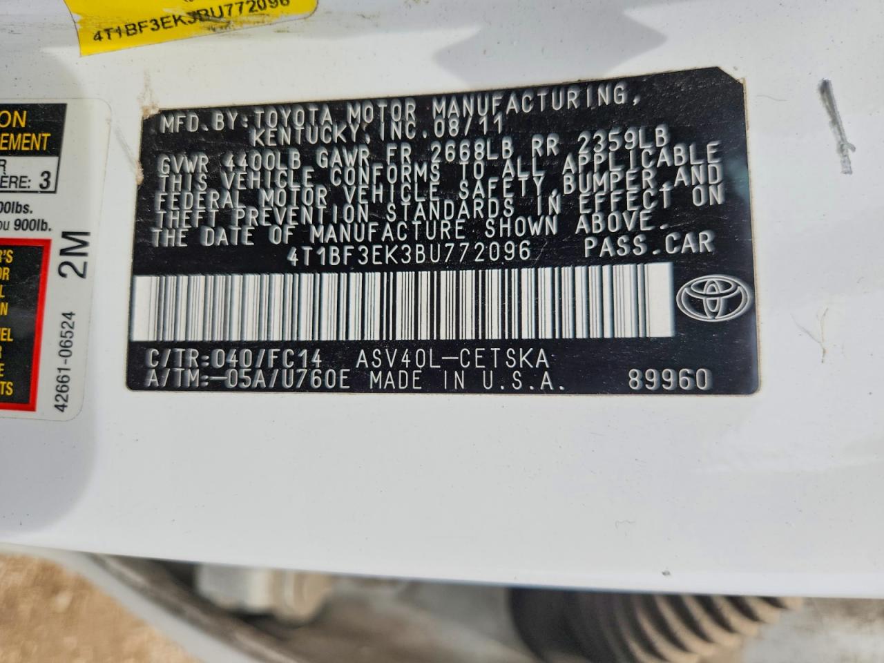 Toyota Camry Se