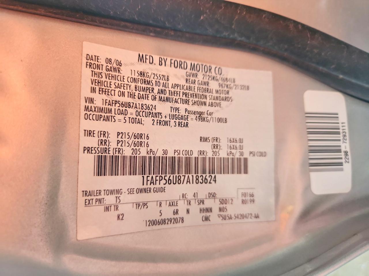 Ford Taurus Sel