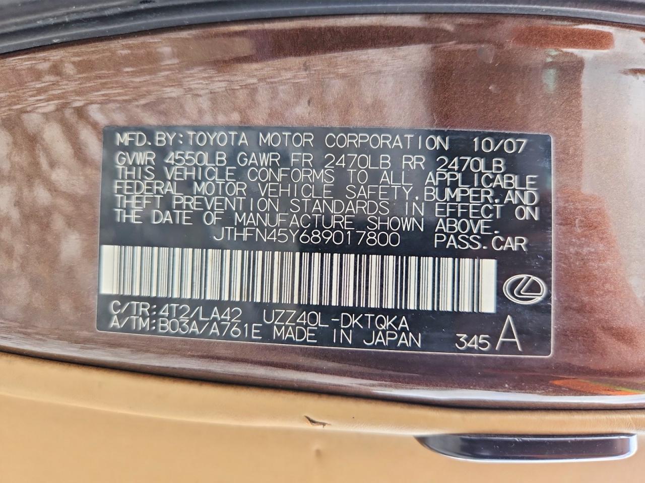 Lexus Sc 430