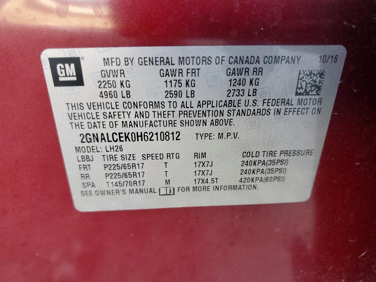 Chevrolet Equinox Lt