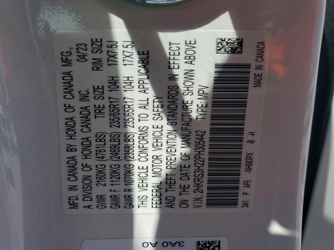 Honda Crv Lx