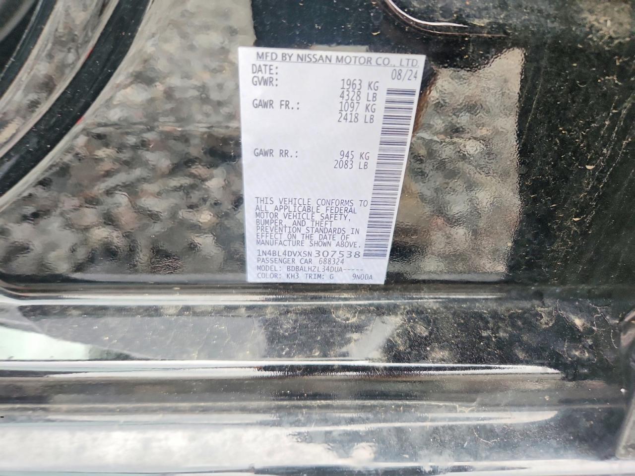Nissan Altima Sv