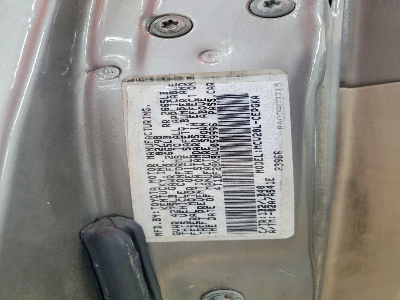 Toyota Camry Xle V6