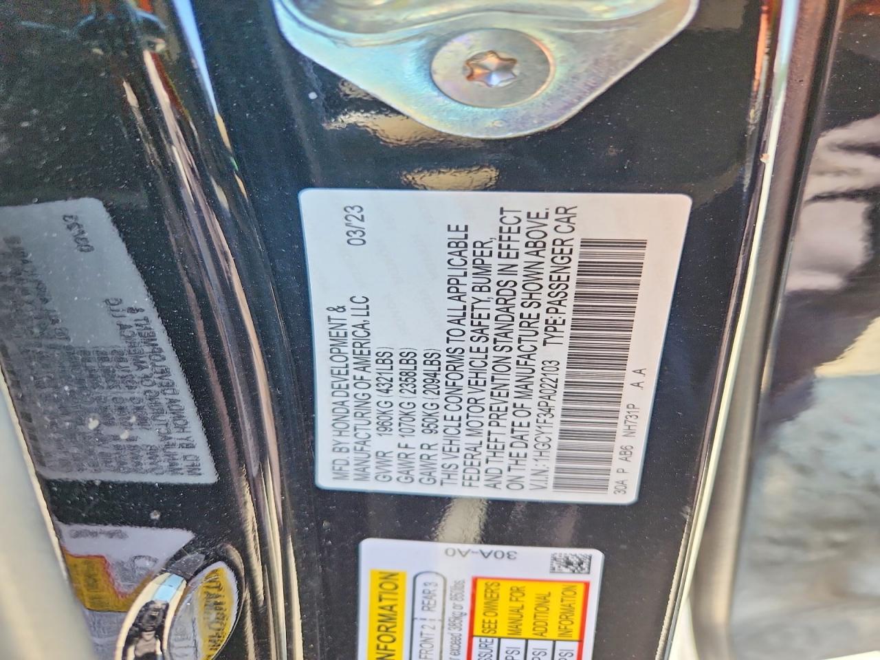 Honda Accord Ex