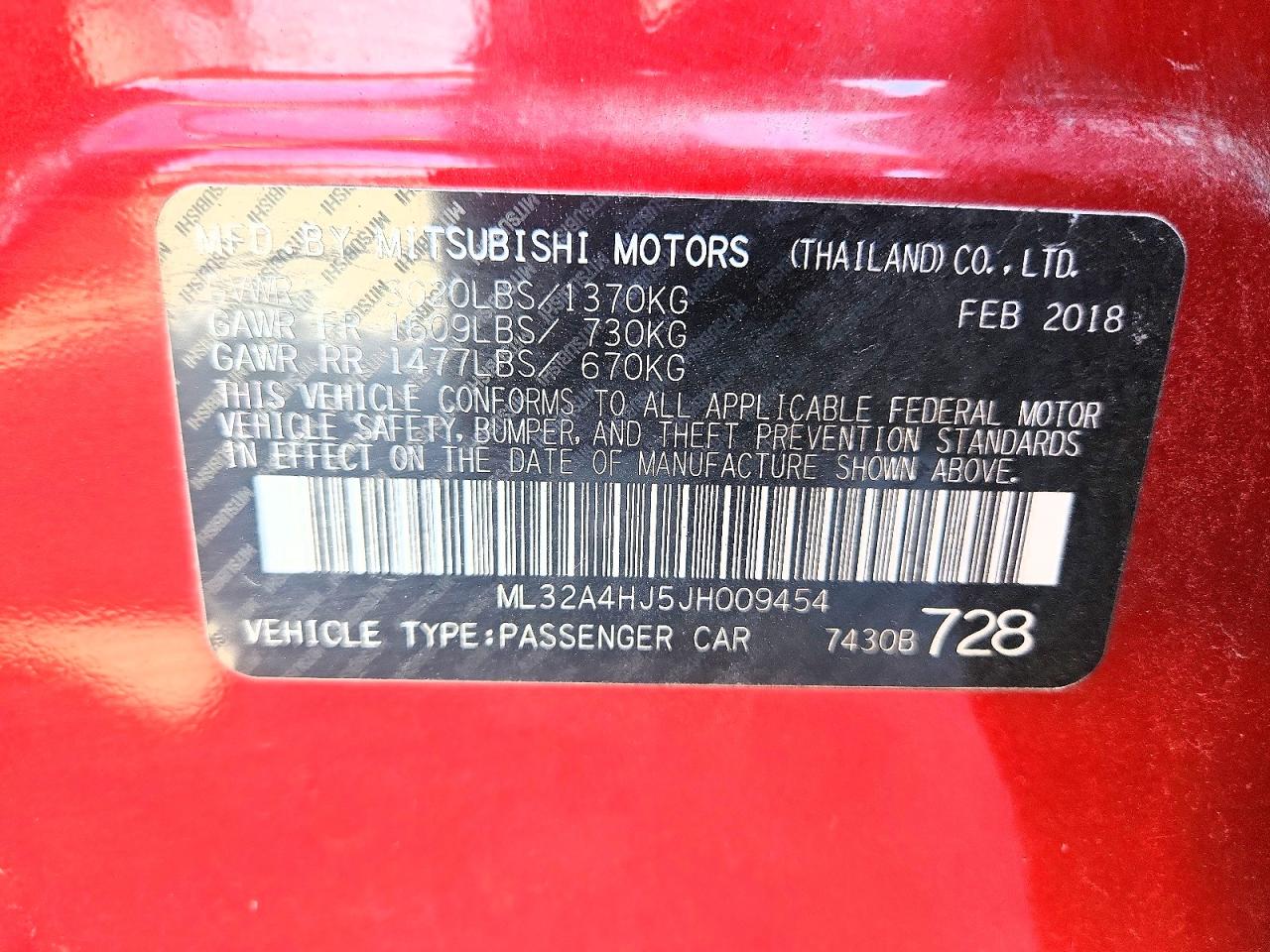 Mitsubishi Mirage Se