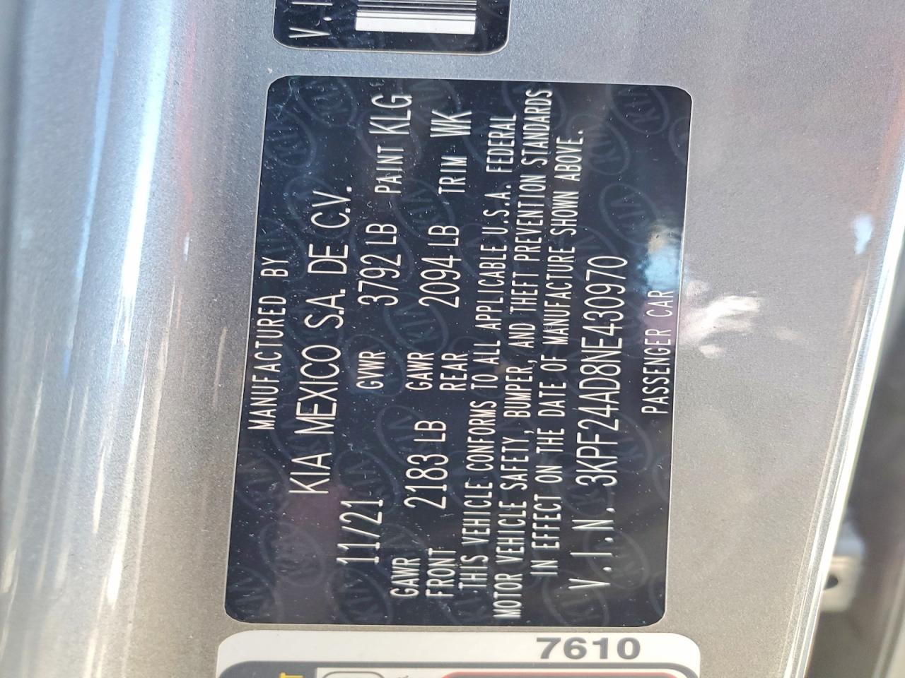 Kia Forte Lxs