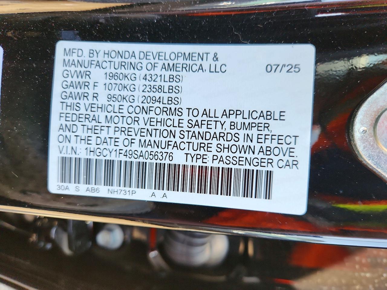 Honda Accord Se
