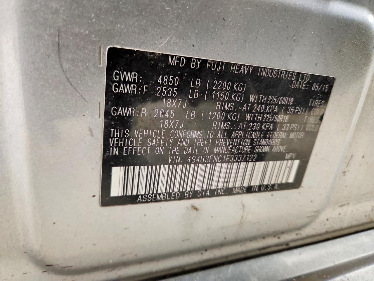 Subaru Outback 3.6r Limited