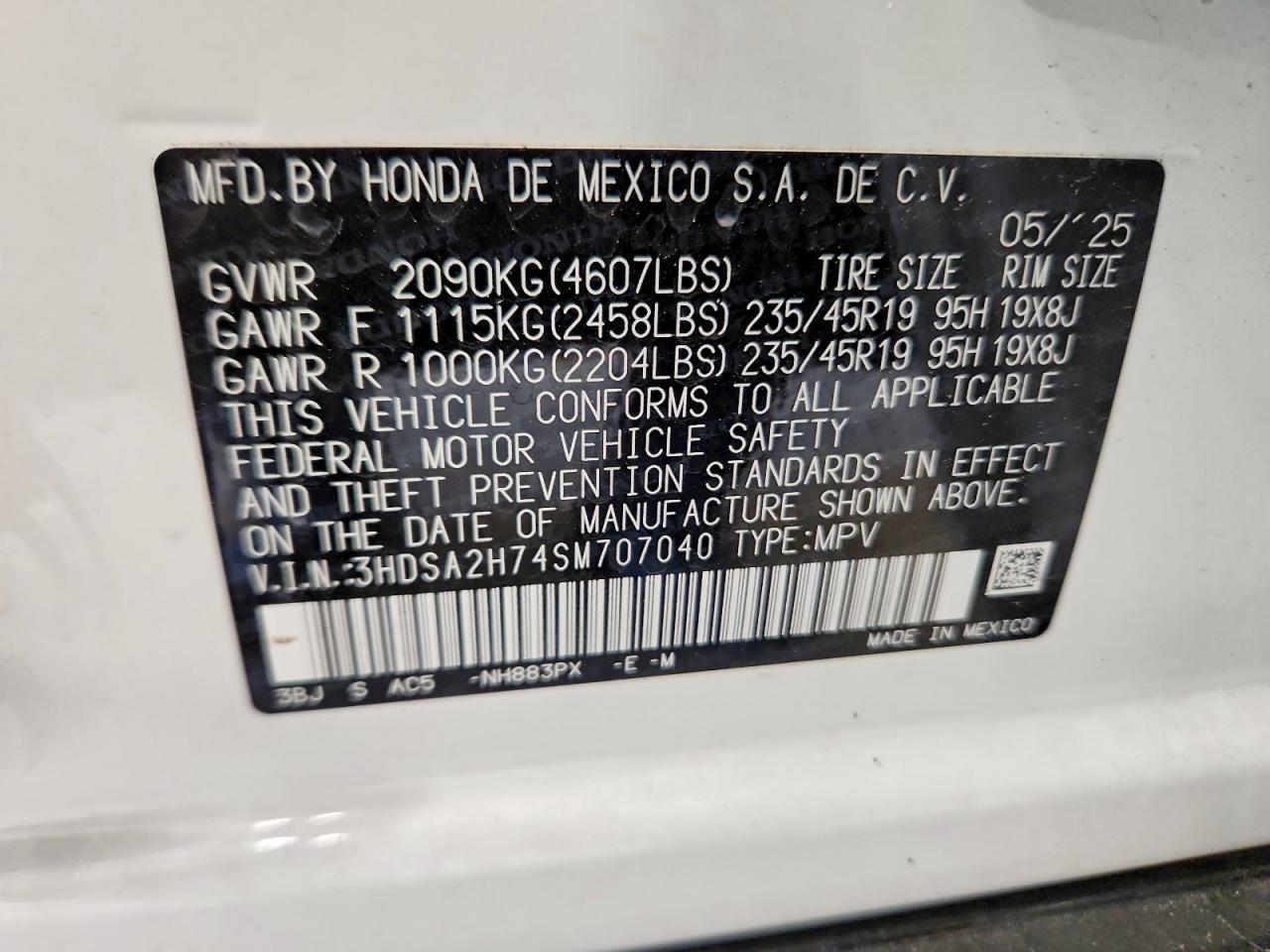 Acura Adx A-spec Advance