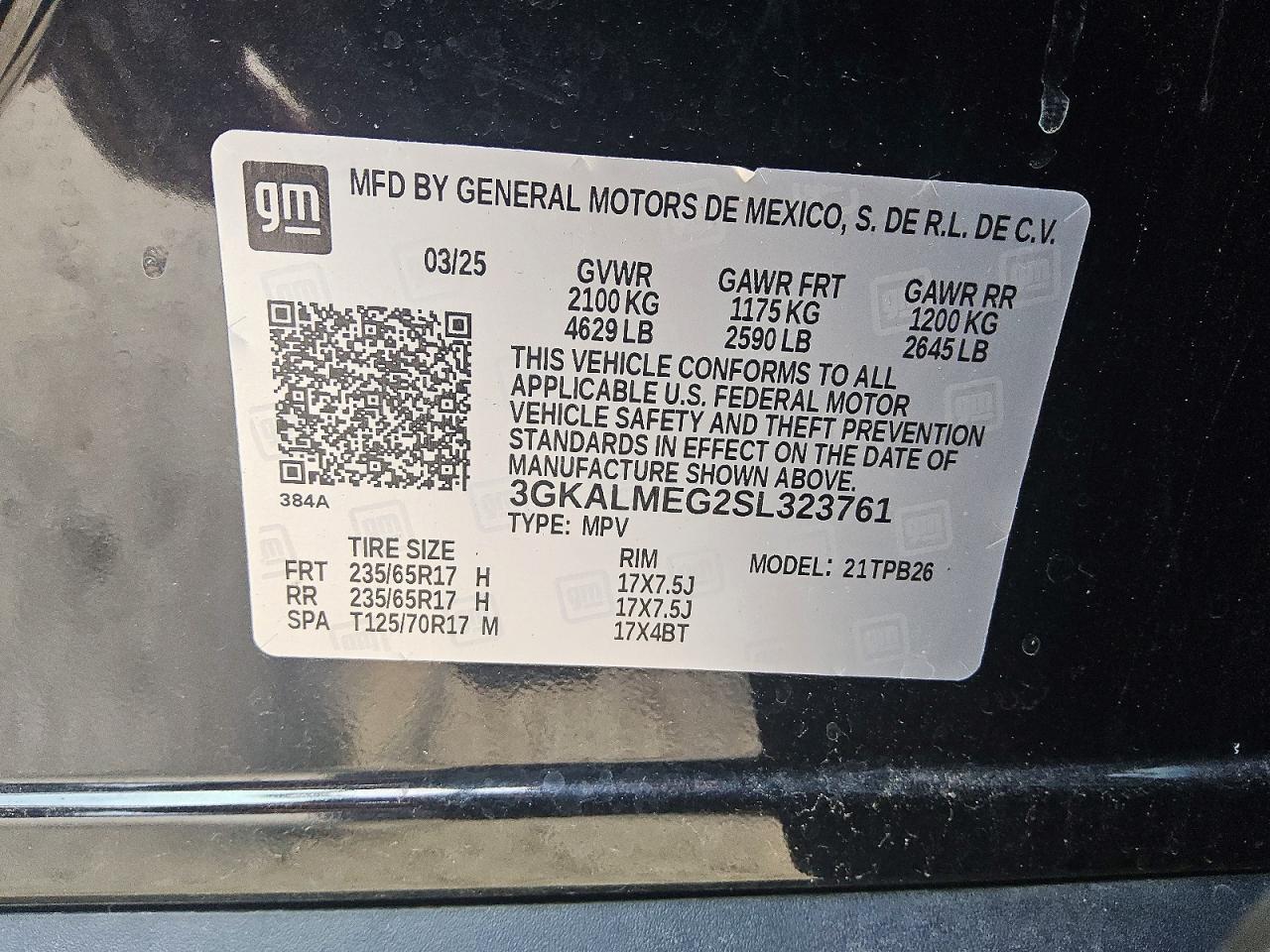 GMC Terrain Elevation