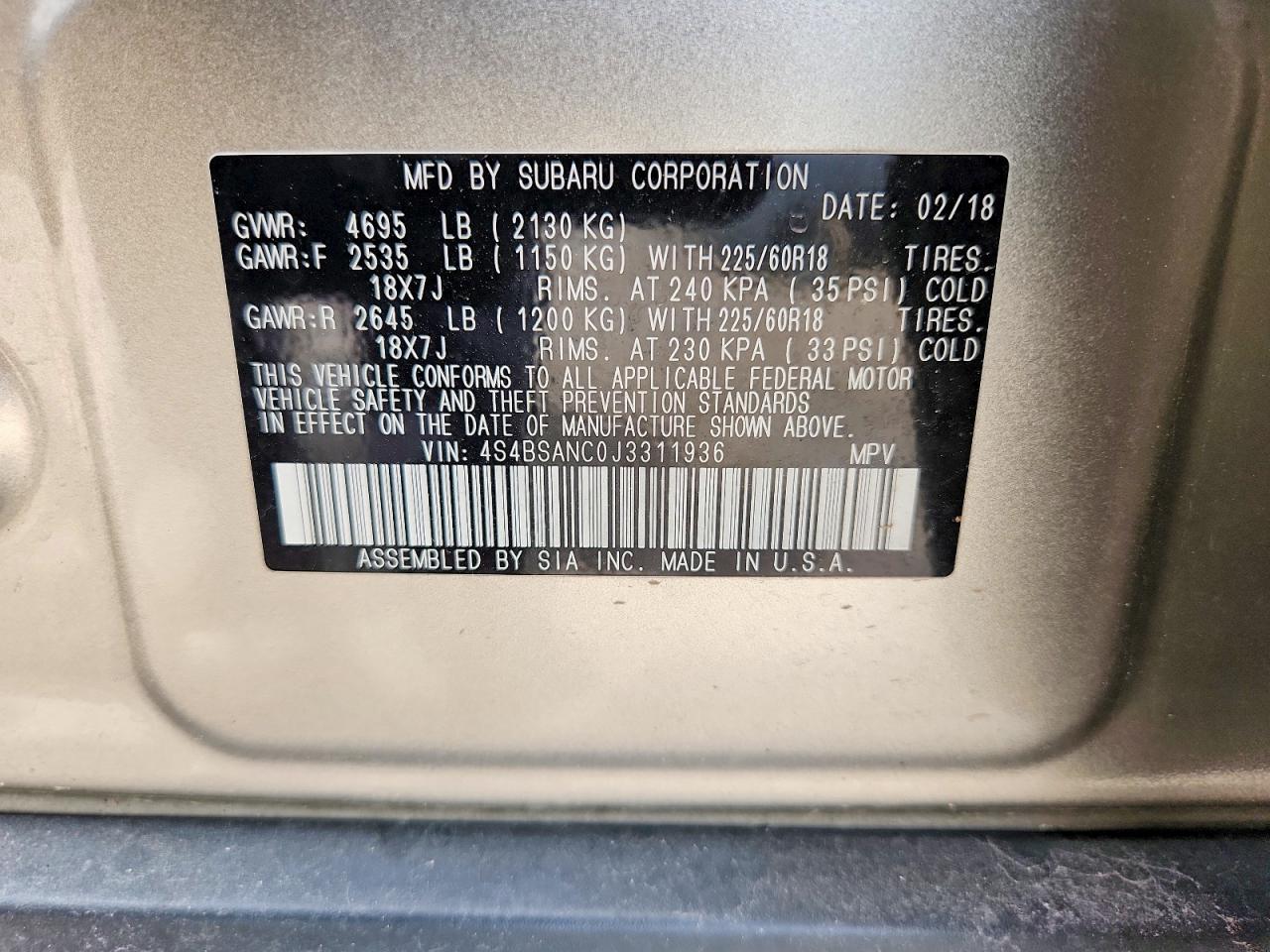 Subaru Outback 2.5i Limited