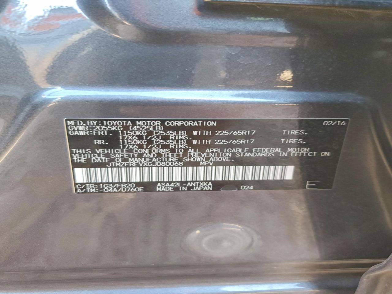 Toyota RAV4 Le