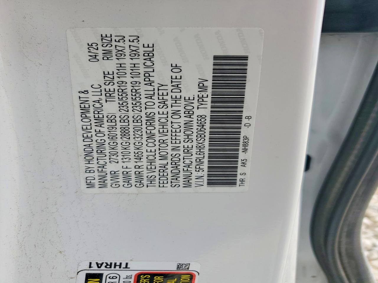 Honda Odyssey Touring