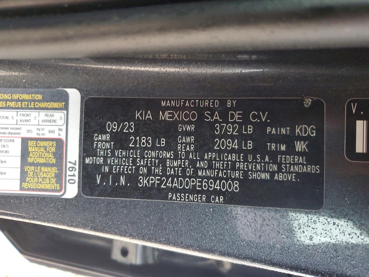 Kia Forte Lxs