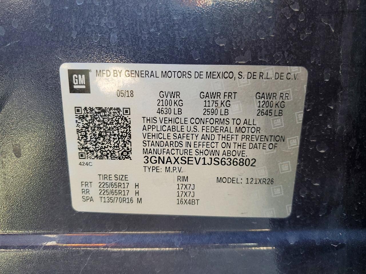 Chevrolet Equinox Lt